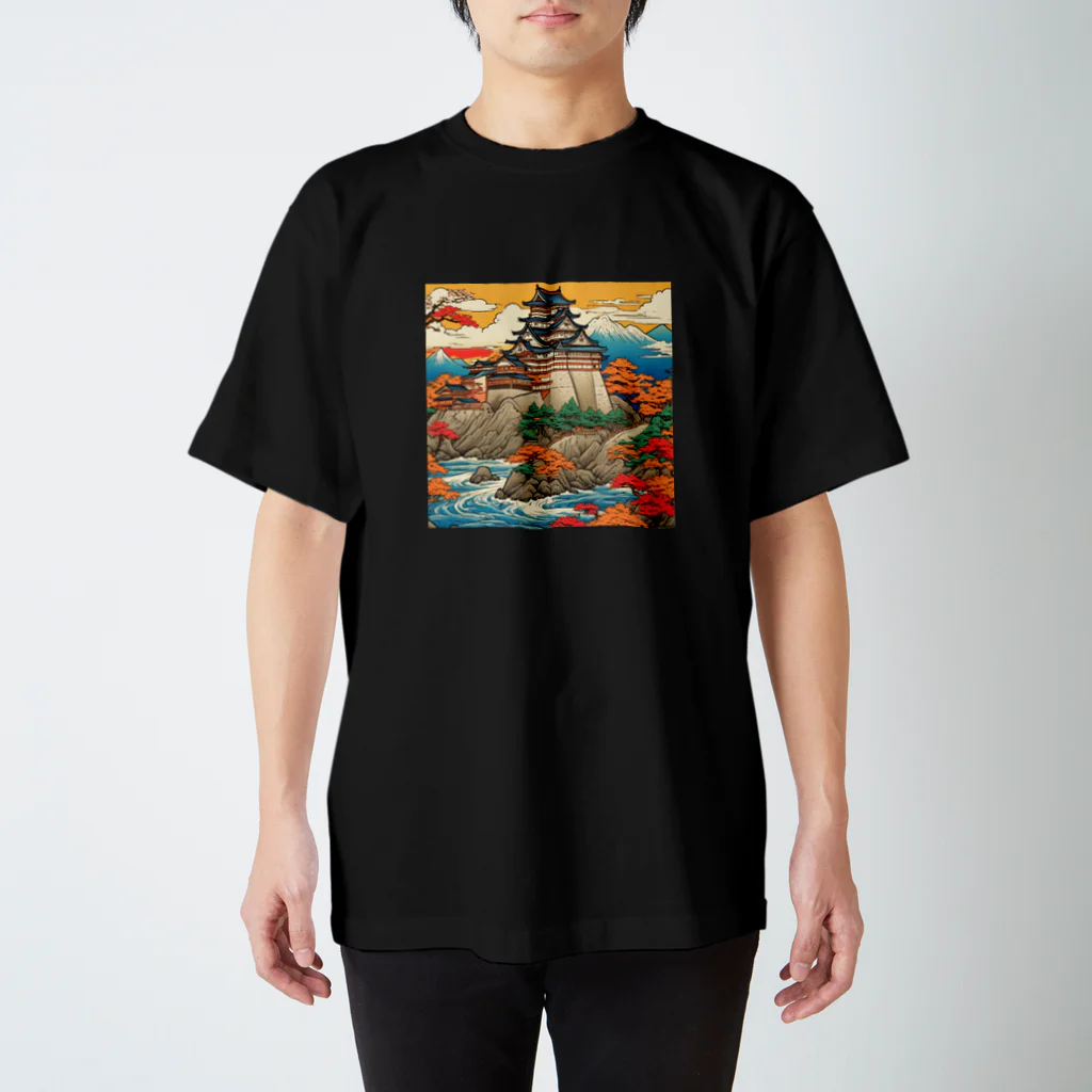 日本の風景 COOL JAPANの日本の風景、お城　Japanese castle Regular Fit T-Shirt