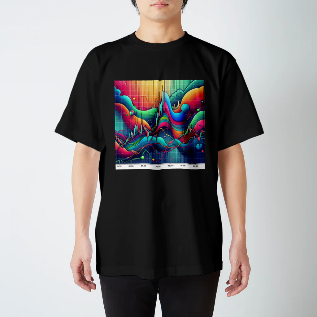 koyayubiのボリンジャーバンド Regular Fit T-Shirt