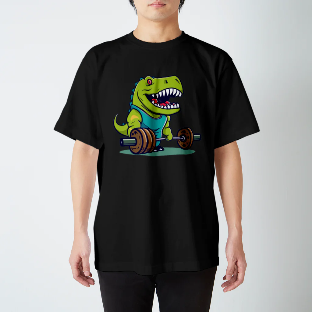 merondoragonの筋トレ恐竜くん Regular Fit T-Shirt