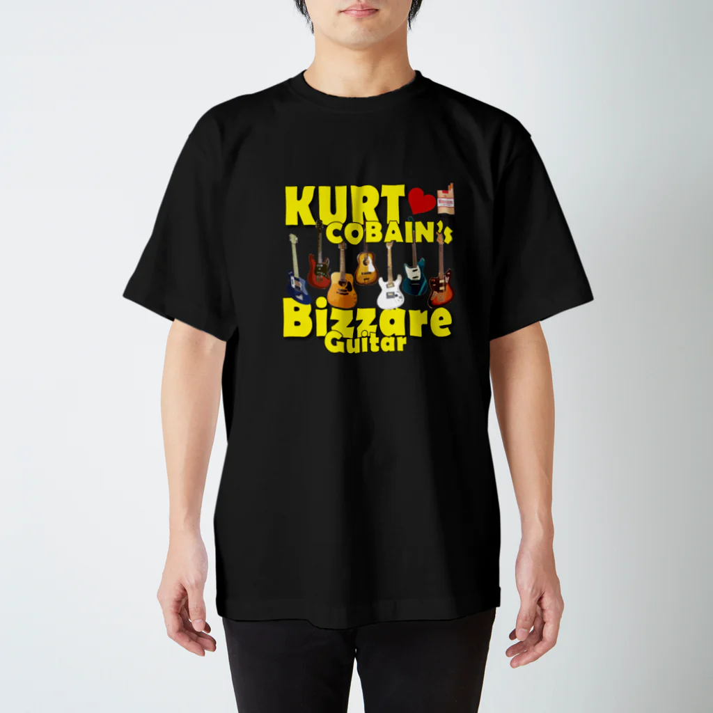 PHSG SOUND 音楽とアートのBIZZARE GUITAR ビザールギター KURT COBAIN カートコバーンⅡ スタンダードTシャツ