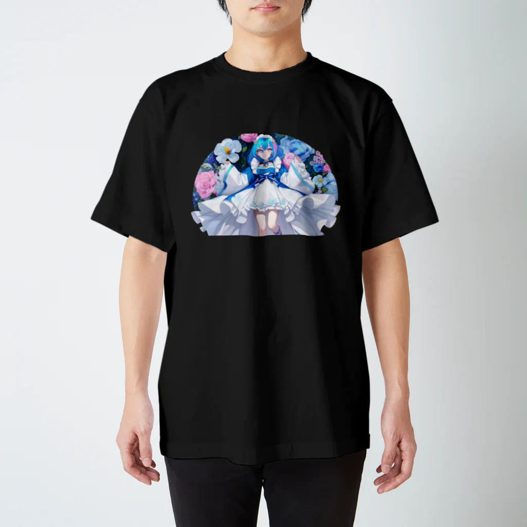 のりちゃん♂のメイドちゃん 青 スタンダードTシャツ