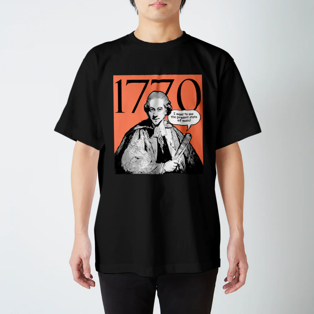 ぽっぷ古楽 POP KOGAKUのCharles Burney's Musical Journey 1770 Regular Fit T-Shirt