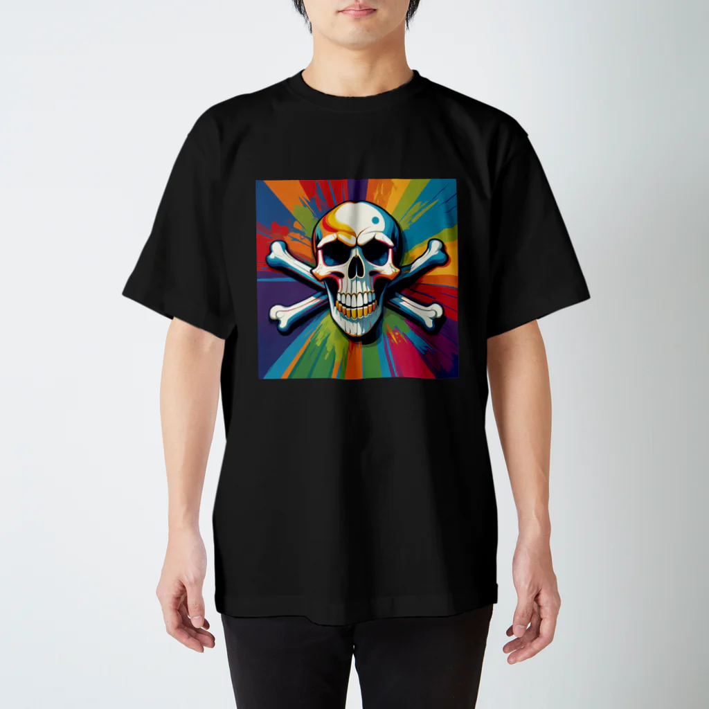 black_2222の頭蓋骨 スタンダードTシャツ