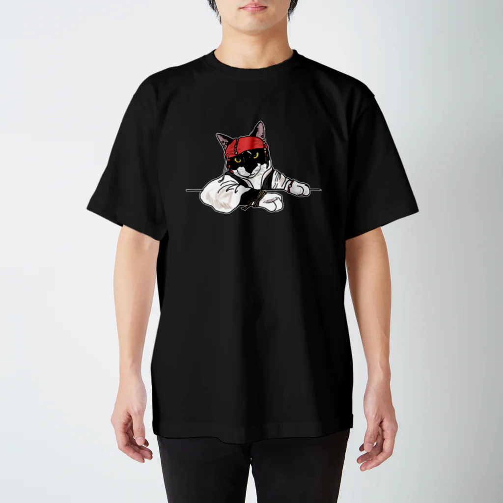 まりわのお店HOSHIYAの脳内✰オモイツキ✰の海賊風猫 スタンダードTシャツ