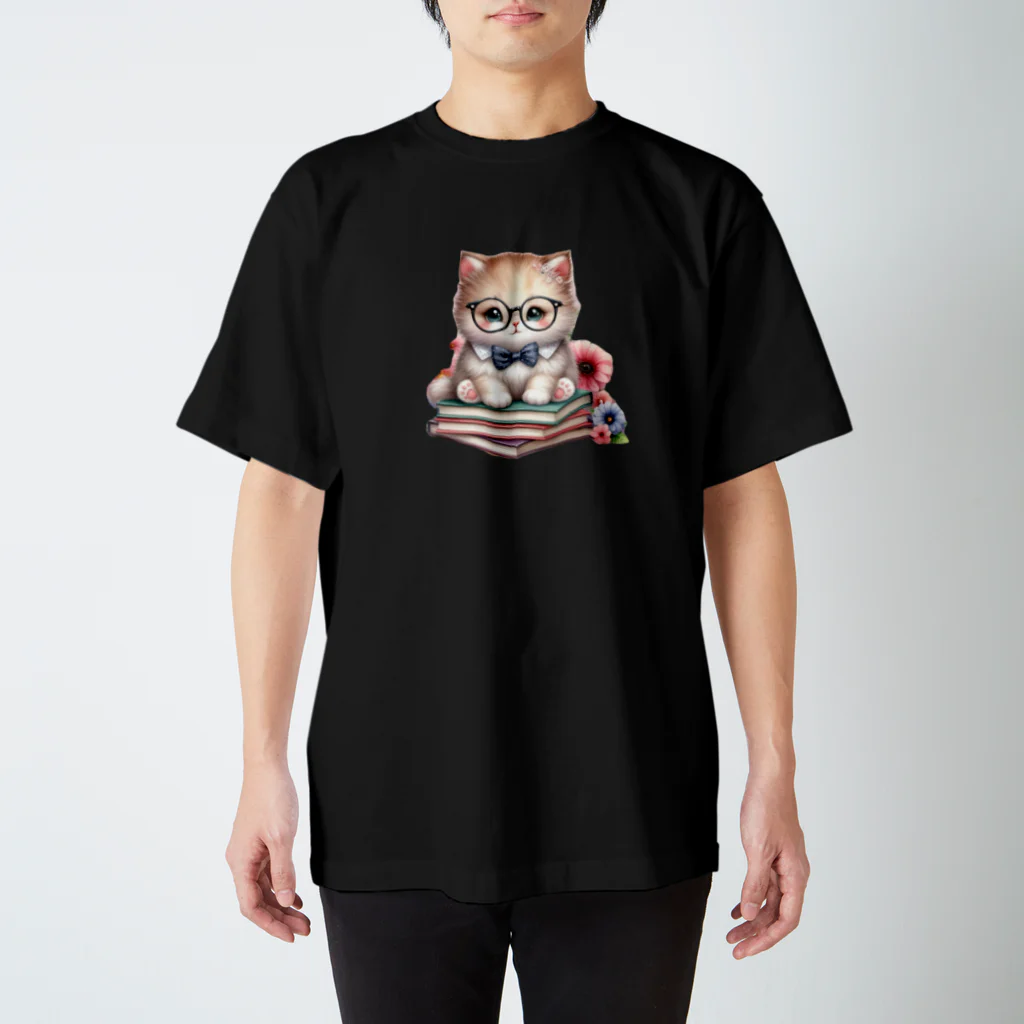 Pure Heartの猫ニャン スタンダードTシャツ