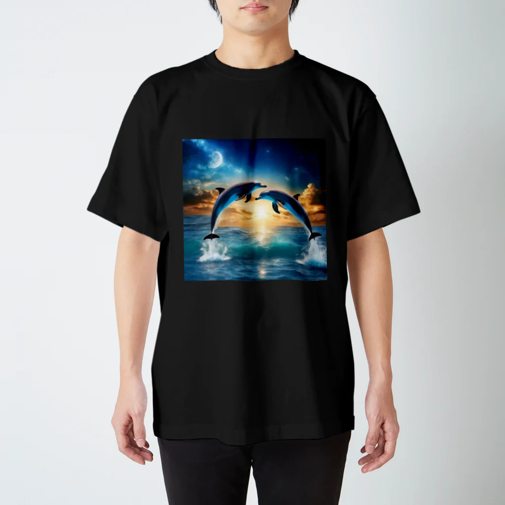 SAKAMOTO商店のoccasus solis　Delphinus スタンダードTシャツ