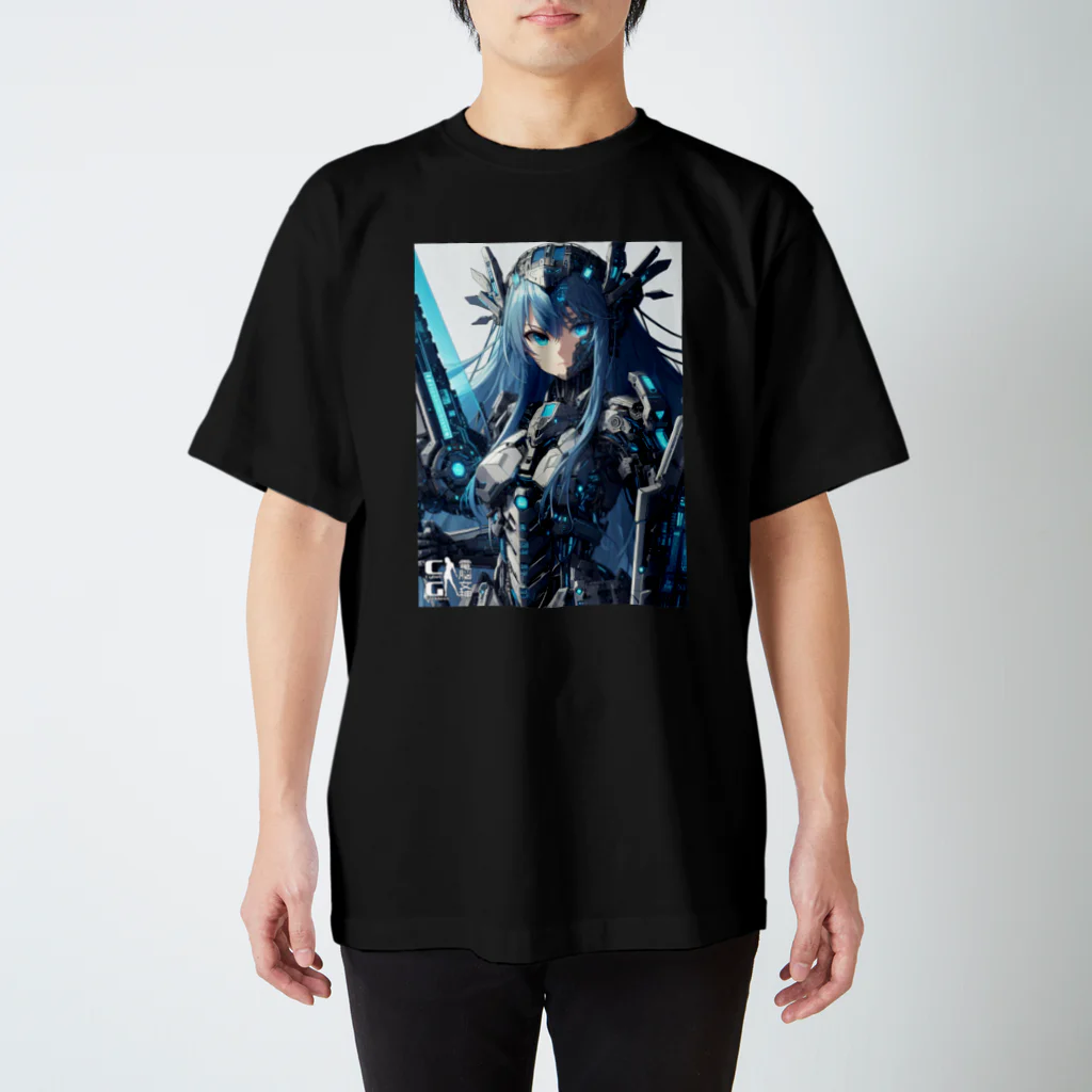 電脳女神 CyberGoddessの地球防衛軍 重装甲近接殲滅部隊 スタンダードTシャツ