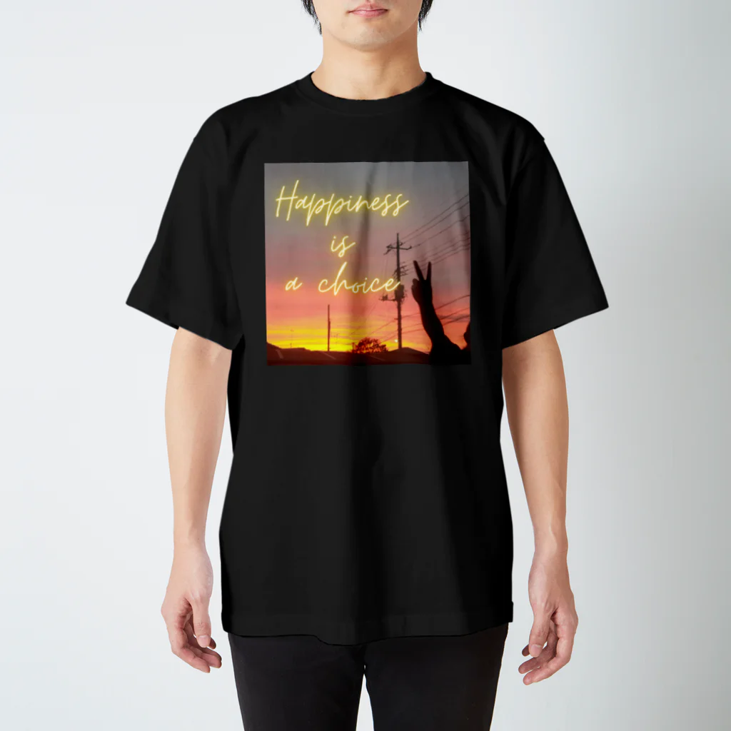 shibazakuraの夕暮れ　happinessシリーズ スタンダードTシャツ