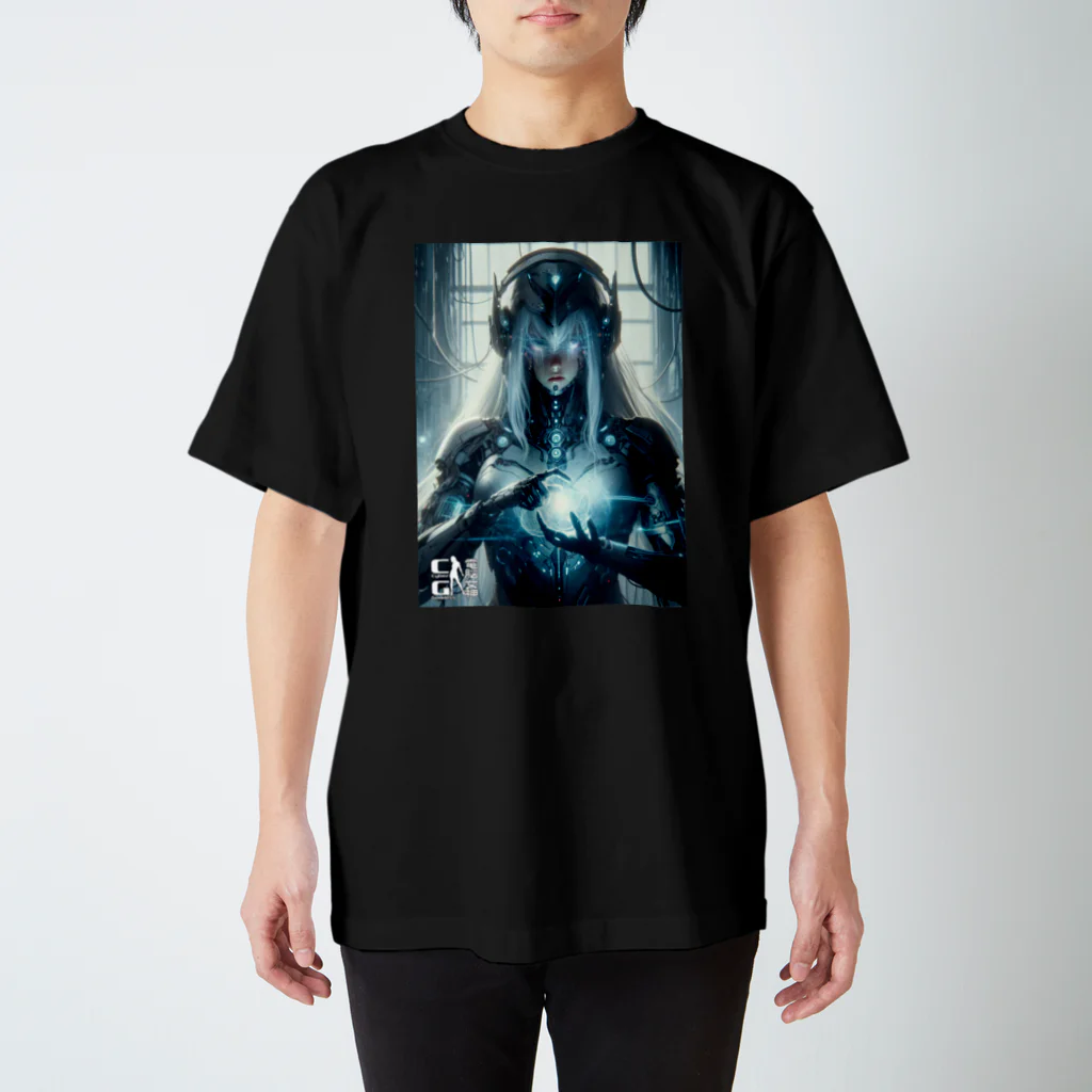 電脳女神 CyberGoddessの電脳魔導師 電磁魔導発動準備完了 Regular Fit T-Shirt