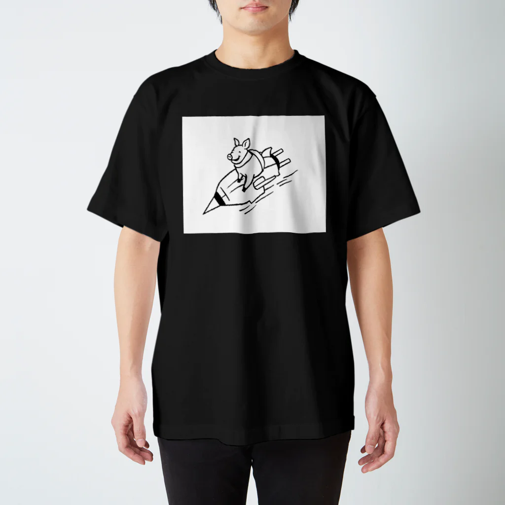 つくえのぶたロケット スタンダードTシャツ