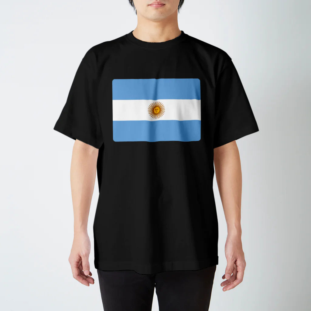 お絵かき屋さんのアルゼンチンの国旗 Regular Fit T-Shirt