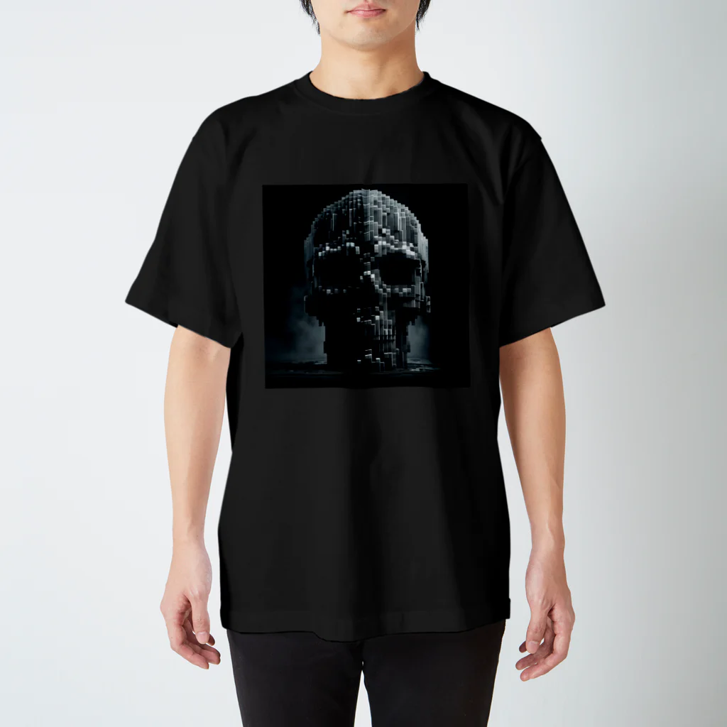 madaga-skullのブロックスカル スタンダードTシャツ