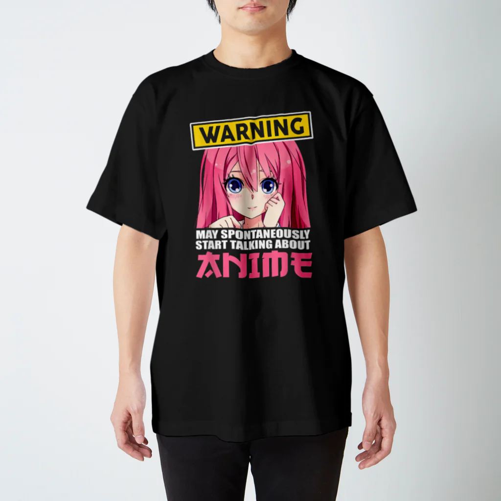 World_Teesの警告：勝手にアニメについて話し始めるかもしれません Regular Fit T-Shirt