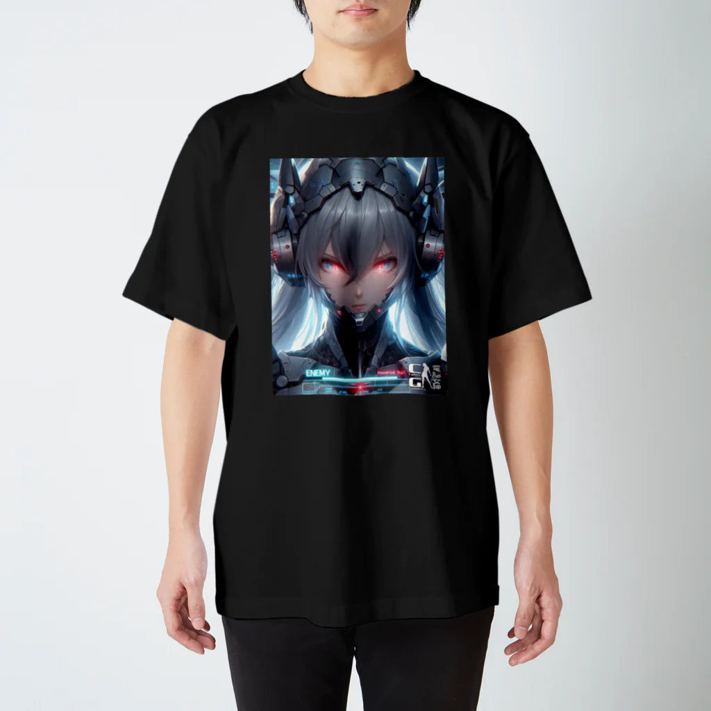 電脳女神 CyberGoddessの電脳戦姫「シェリー」 スタンダードTシャツ