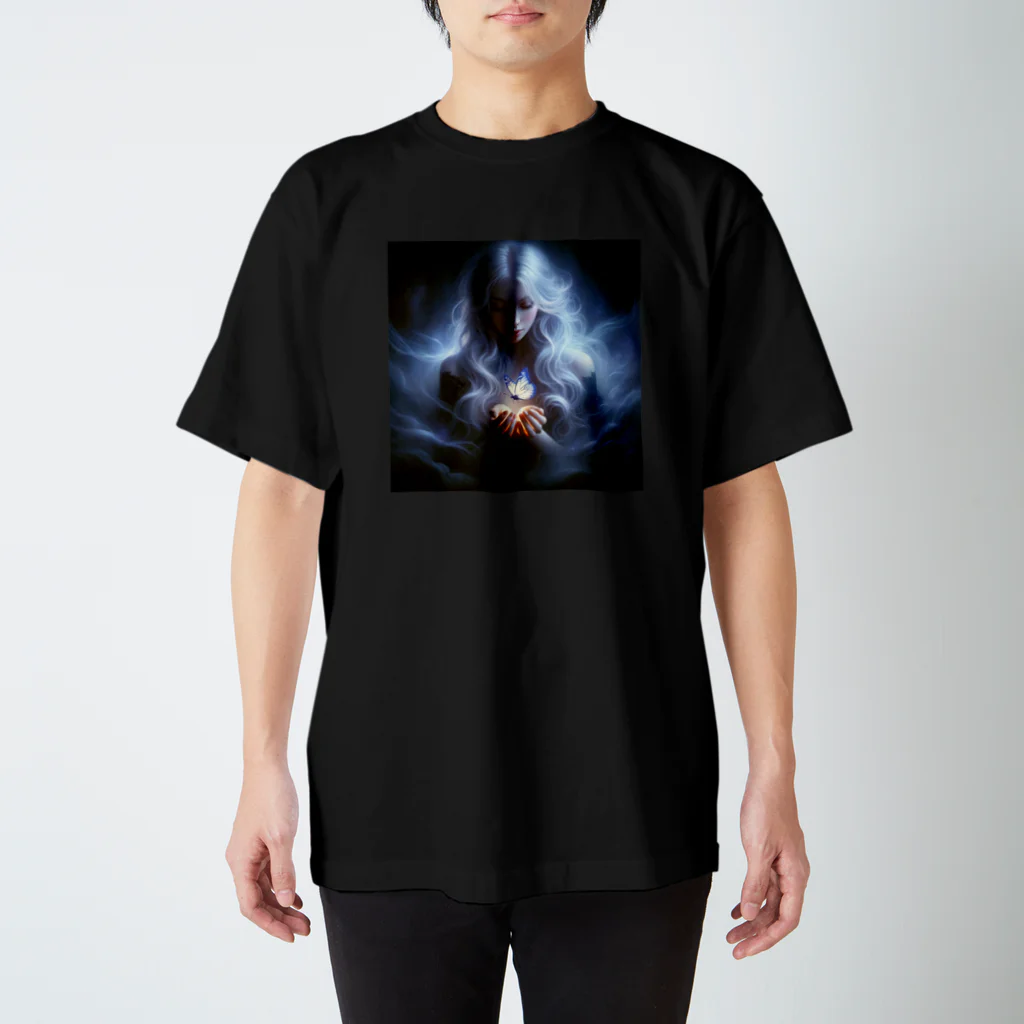 ankomanの白銀と蝶 スタンダードTシャツ