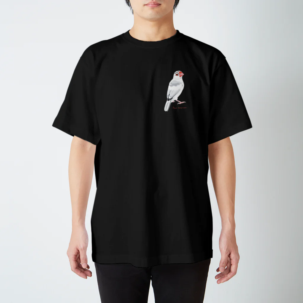 文鳥中心の春まち桜文鳥 Regular Fit T-Shirt