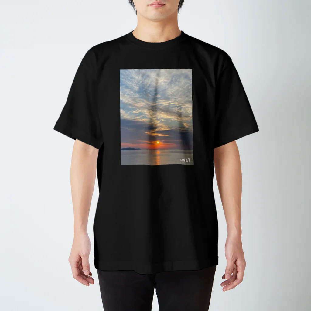 usa7の朝焼け-02 Regular Fit T-Shirt