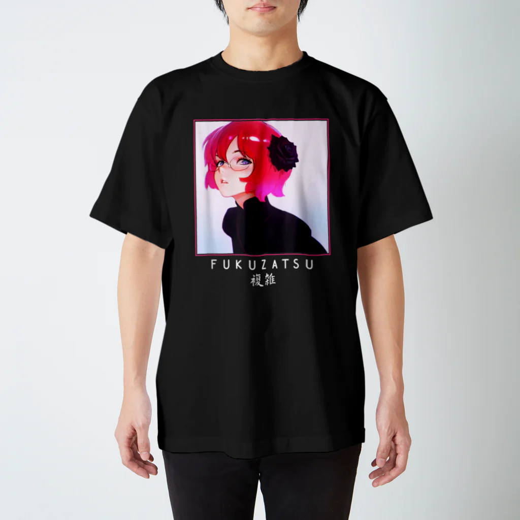 World_Teesの炎のような赤髪のアニメガール - 日本の美学 アニメオタク Regular Fit T-Shirt