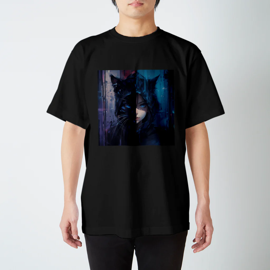 uuna(ユウナ) 公式ショップのTシャツ（黒猫エゴイズム）全２６色 Regular Fit T-Shirt