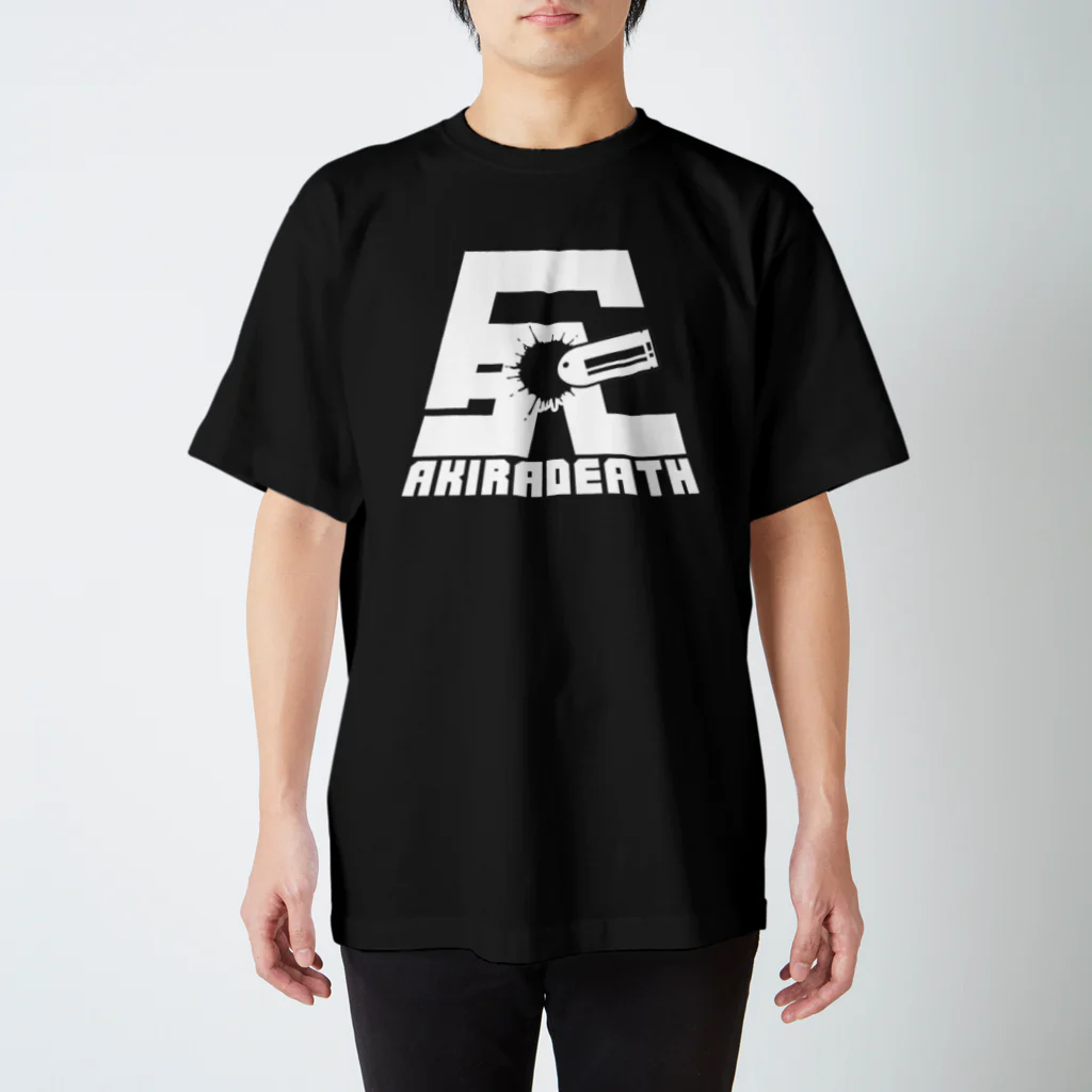 Coakira★核殺のAKIRADEATHロゴTシャツ（白ロゴタイプ） Regular Fit T-Shirt