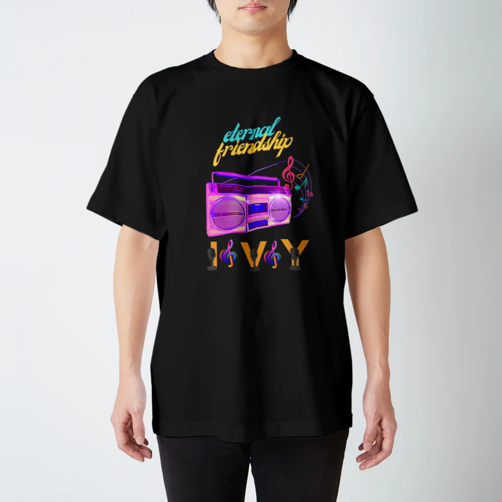 ivybloonの懐かしいラジカセ スタンダードTシャツ