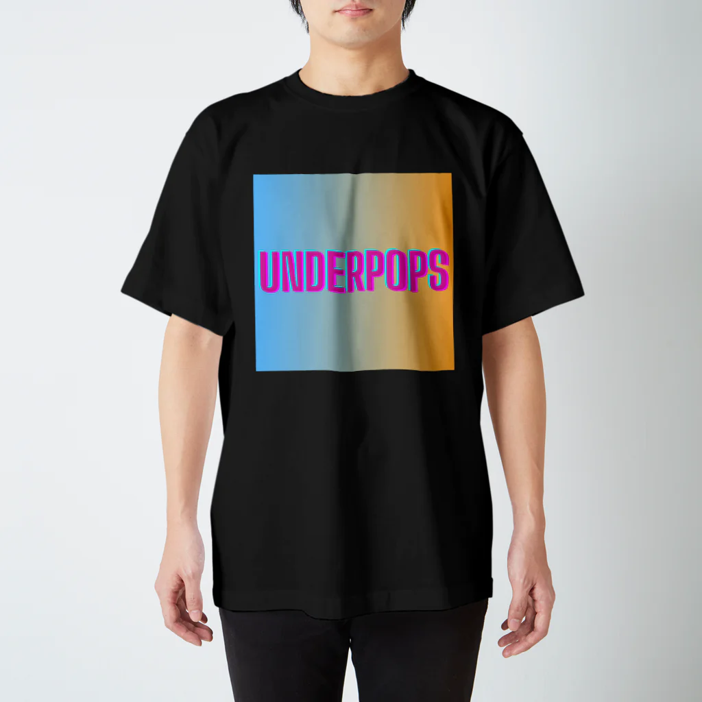 UnderpopSのUnderpopS　ロゴ　グラデパターン Regular Fit T-Shirt