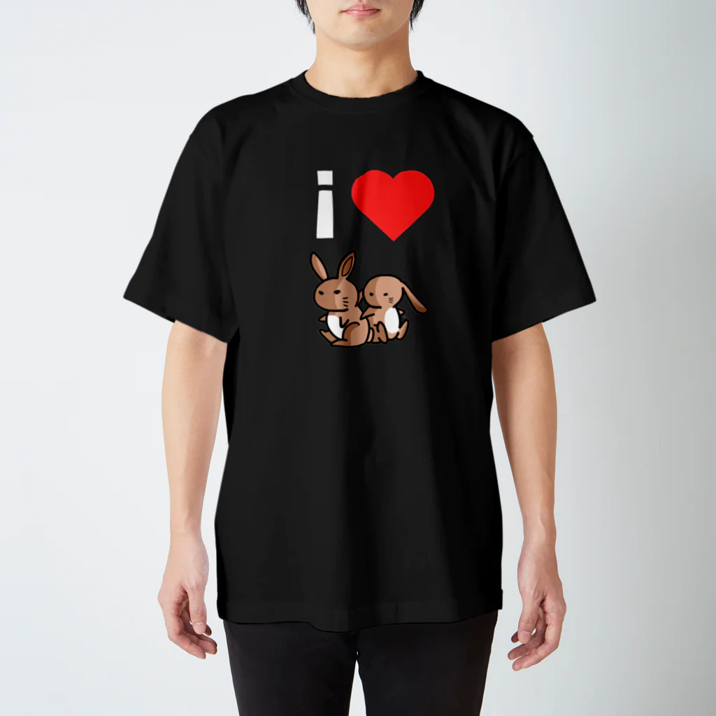 Bunny's Entertainmentのi♥️Bunny's ベーシックT スタンダードTシャツ