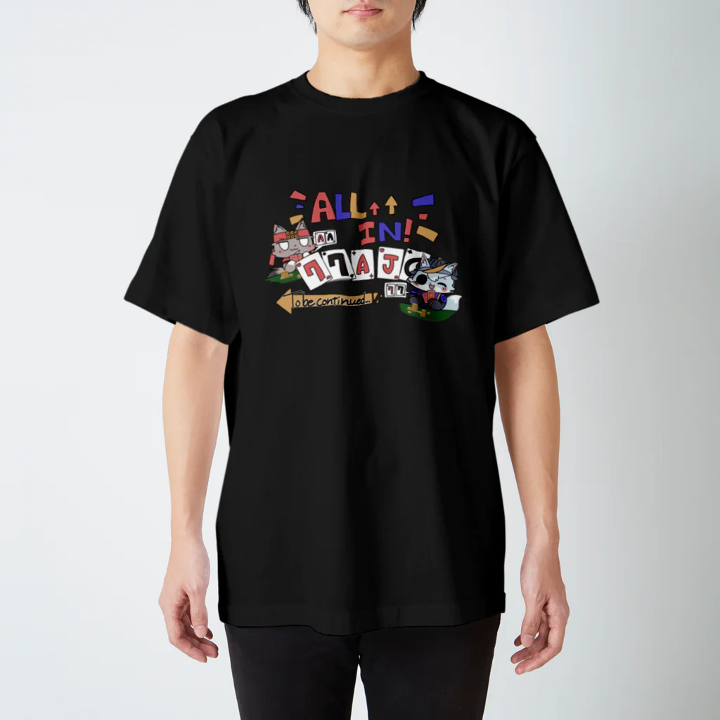 ゲーセンキツネの狐　ポーカー　キツネ スタンダードTシャツ