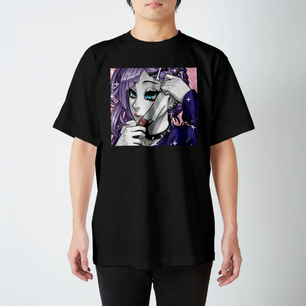 Gothestのゴスカード：アイライナー使い / Goth Card: Eyeliner on Point スタンダードTシャツ