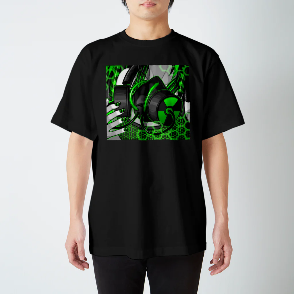 Gothestのゴスカード：サイバーゴスマスク / Goth Card: Cybergoth Mask Regular Fit T-Shirt