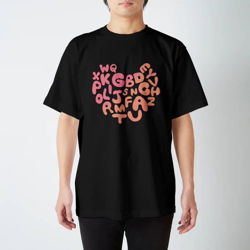 あいすてぃーのALPHABET LOVE T スタンダードTシャツ