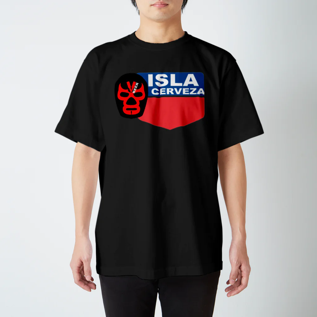 EARTH　ODYSSEYのNAME_TAG　ISLA　CERVEZA スタンダードTシャツ