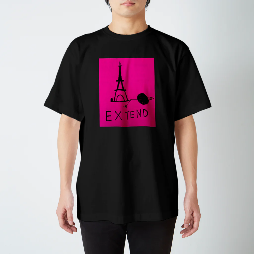 YONGYONG88のEXTEND ピンク スタンダードTシャツ