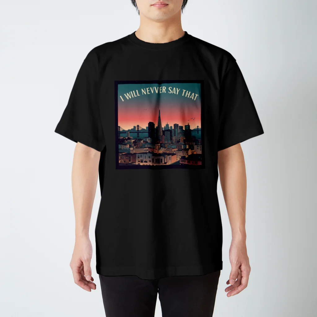 アポトーシスのI Will Never Say Thatジャケットデザイン Regular Fit T-Shirt