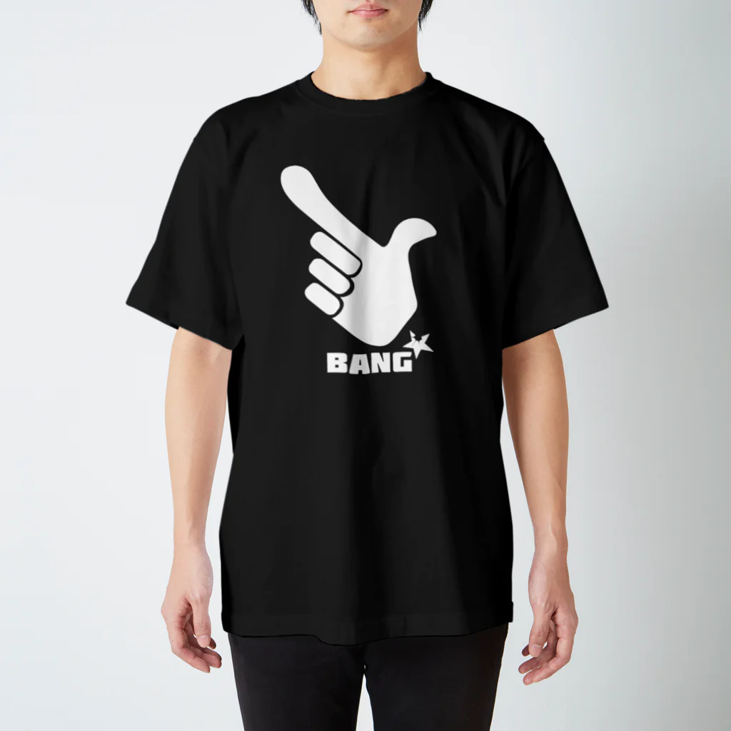 AliviostaのBANG！ 指でピストル ロゴ（W）  スタンダードTシャツ