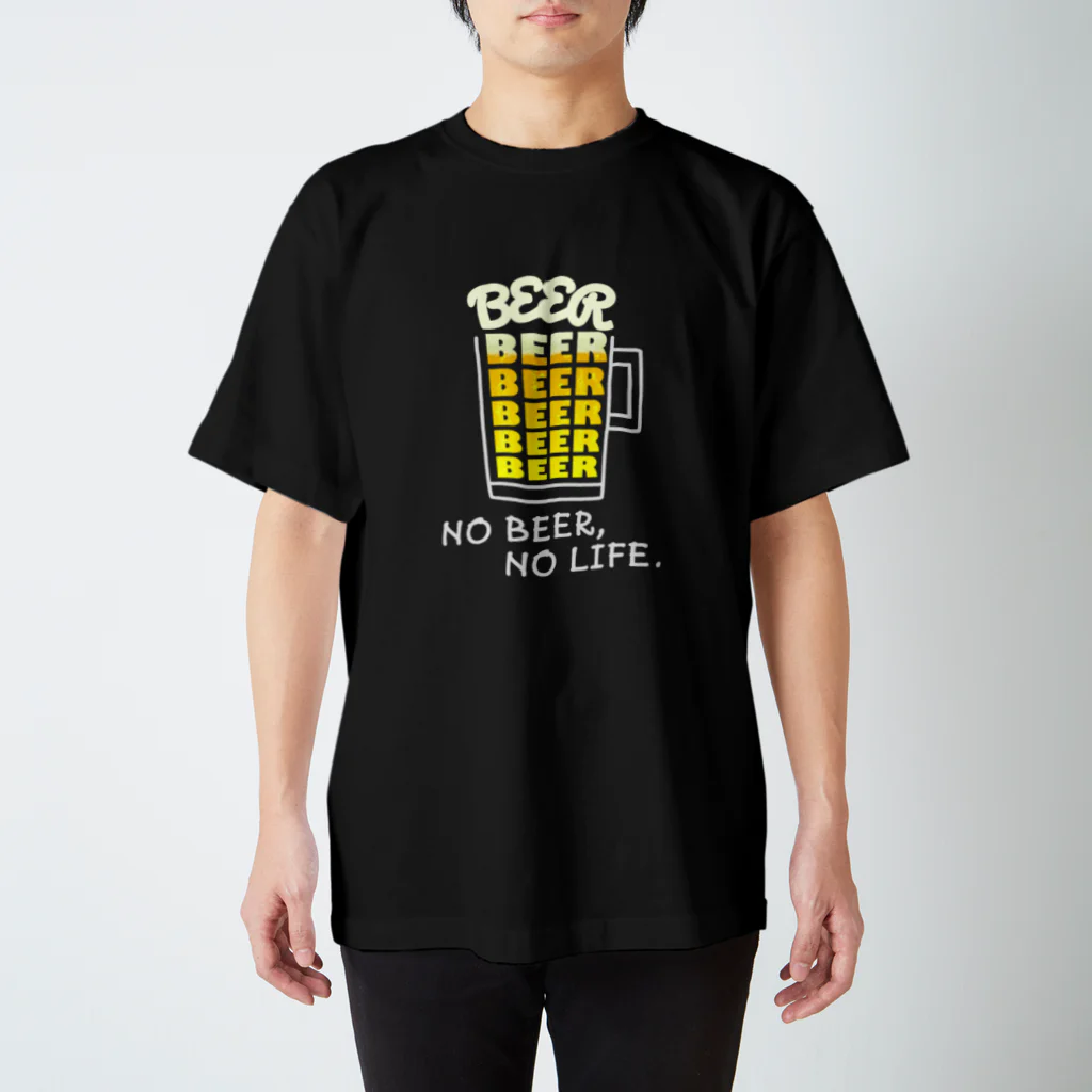 すとろべりーガムFactoryのNO BEER, NO LIFE. スタンダードTシャツ