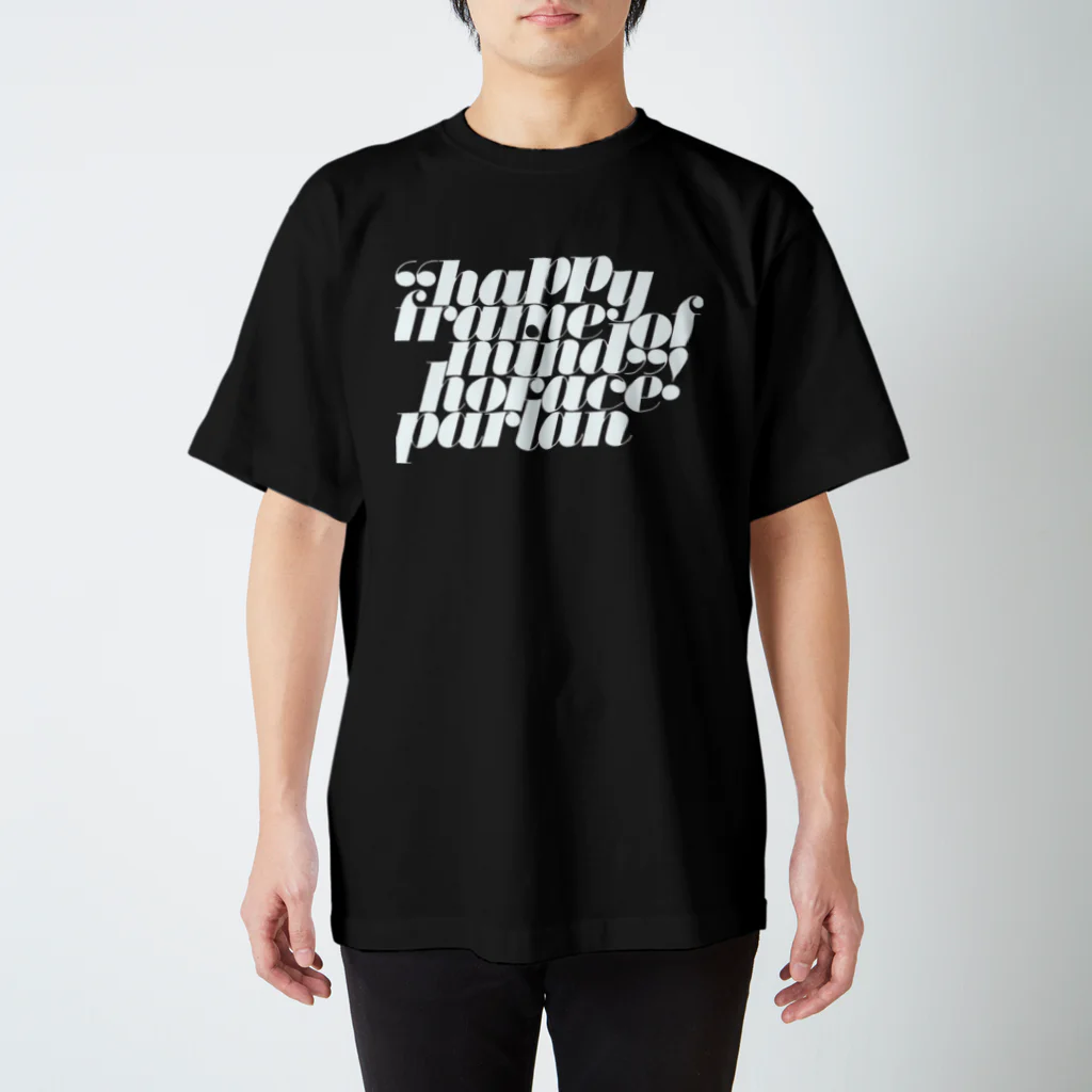 oldtypeのHappy Frame of Mind black スタンダードTシャツ