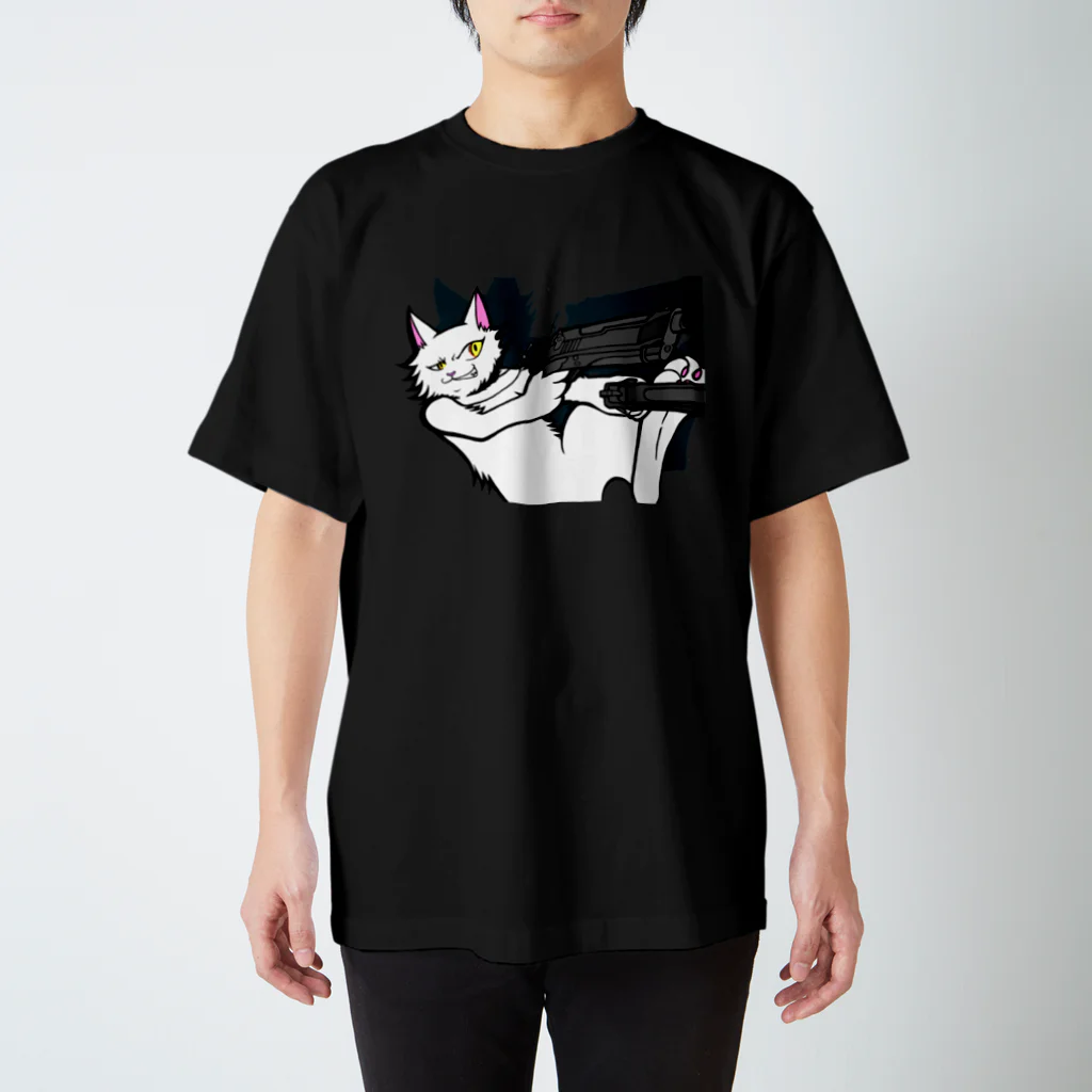 black38のネコ(=‘ｘ‘=) スタンダードTシャツ