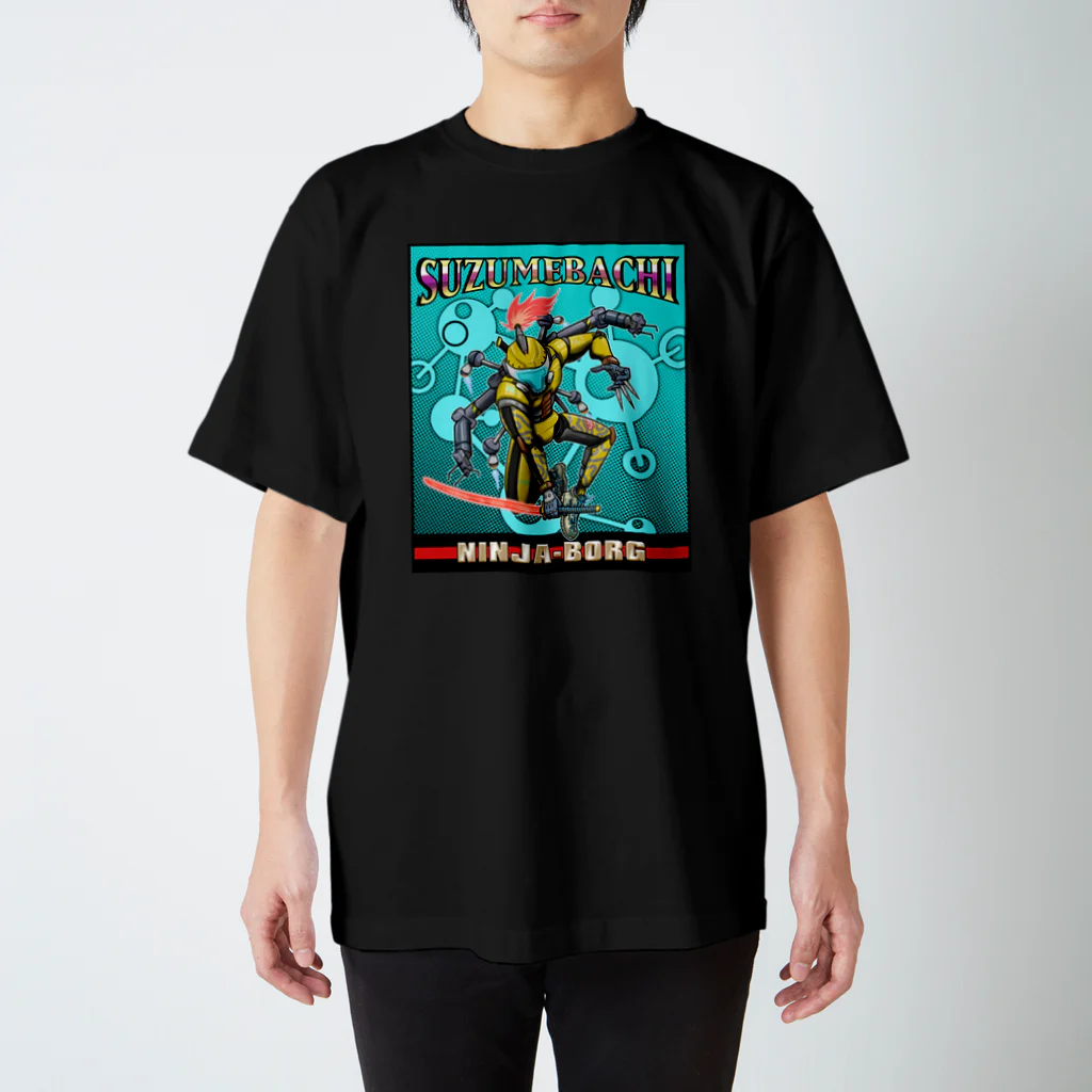 nidan-illustrationのSUZUMEBACHI -NINJA BORG- Regular Fit T-Shirt