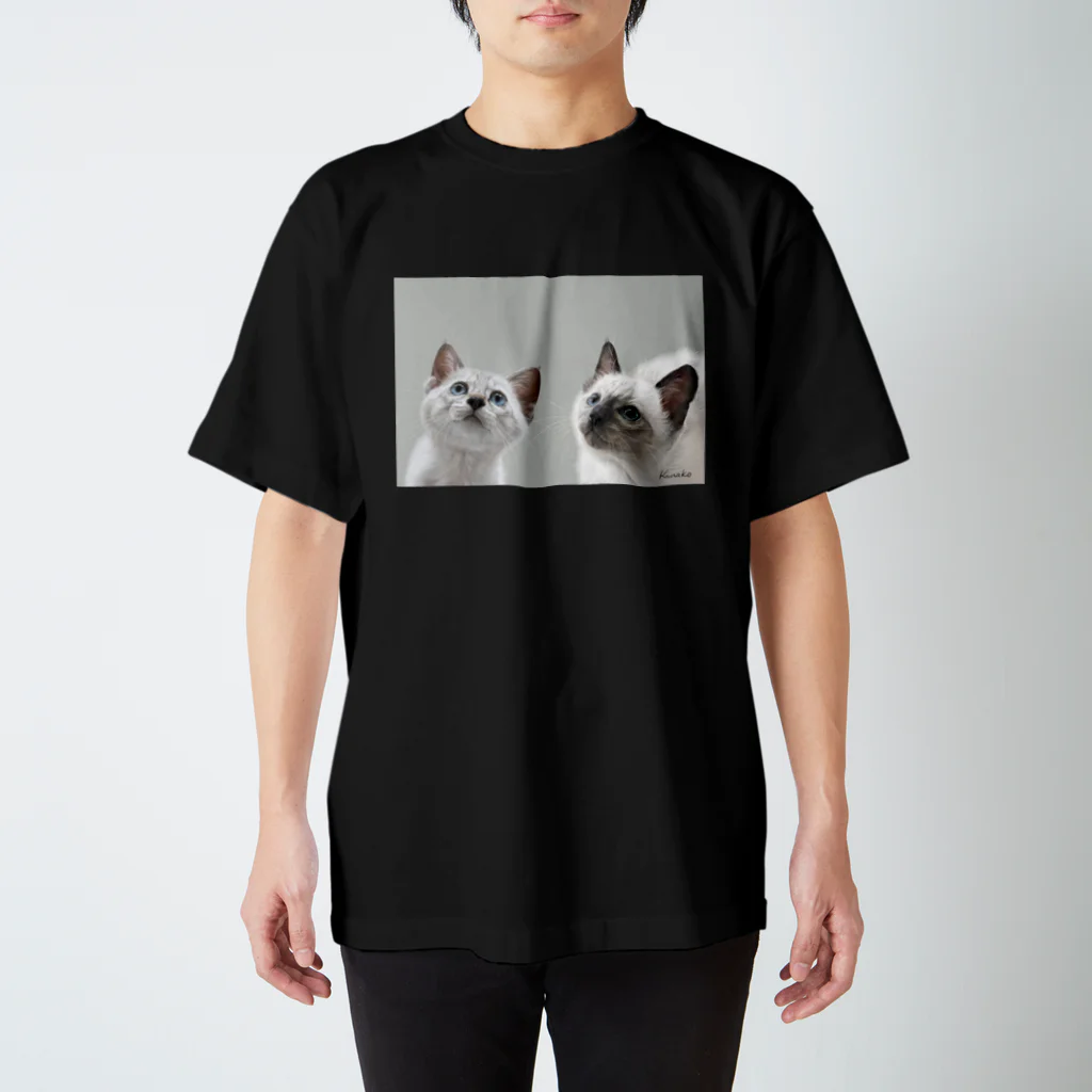 kinako-japanのパールちゃんバロン君 スタンダードTシャツ