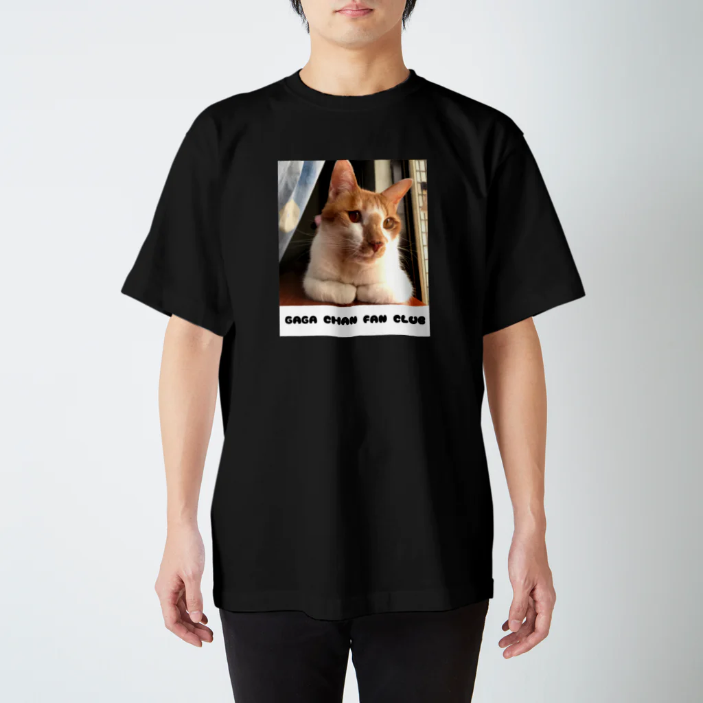 happy_25chanのGAGAちゃん柄Tシャツ（黒） スタンダードTシャツ