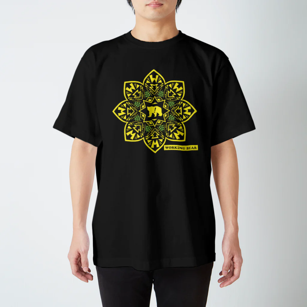 WORKING BEARの【WORKING BEAR】Bear Blossom Yellow スタンダードTシャツ