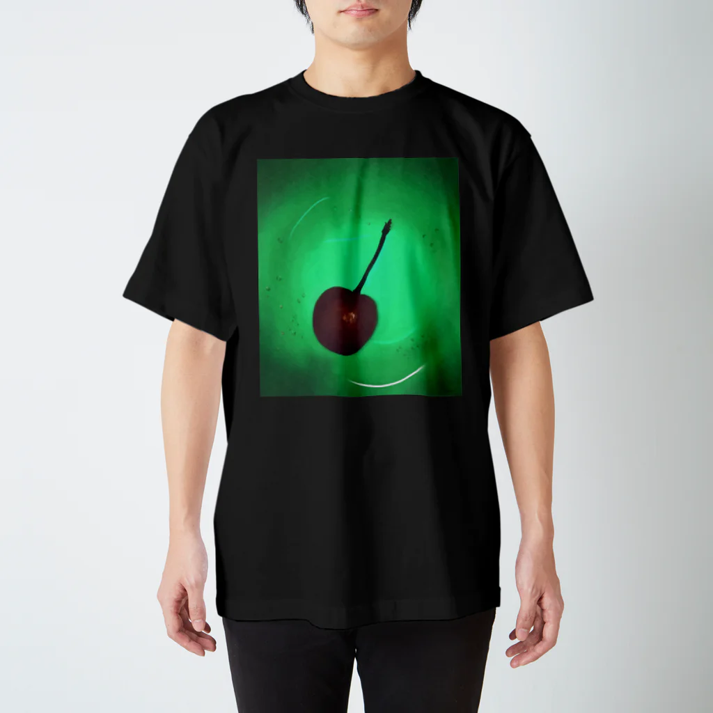 穴のメロンソーダとさくらんぼ Regular Fit T-Shirt