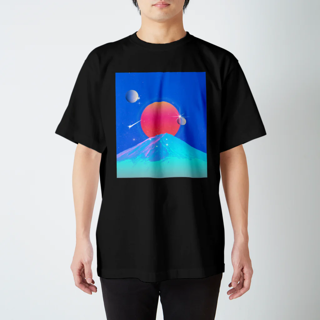 しろくま なだれちゃんのスーパーコスモ富士山 スタンダードTシャツ