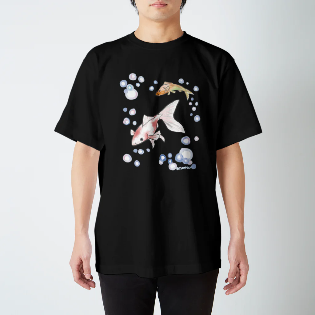 南天玉露の店の金魚さん スタンダードTシャツ