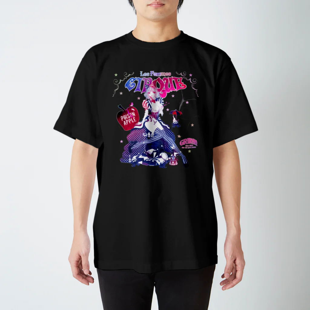 loveclonesの白雪姫と小人のサーカステント スタンダードTシャツ