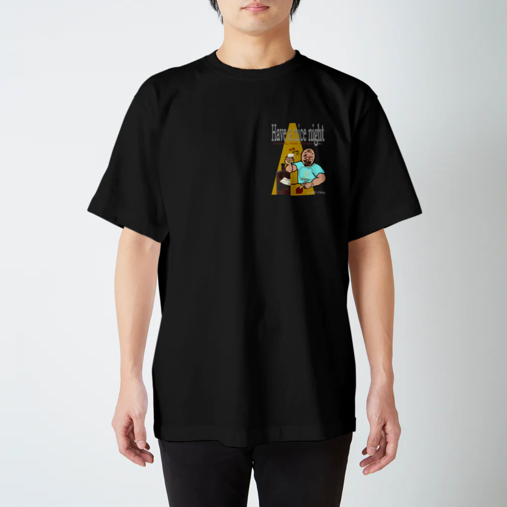 uwotomoの【Have a nice night】 Regular Fit T-Shirt