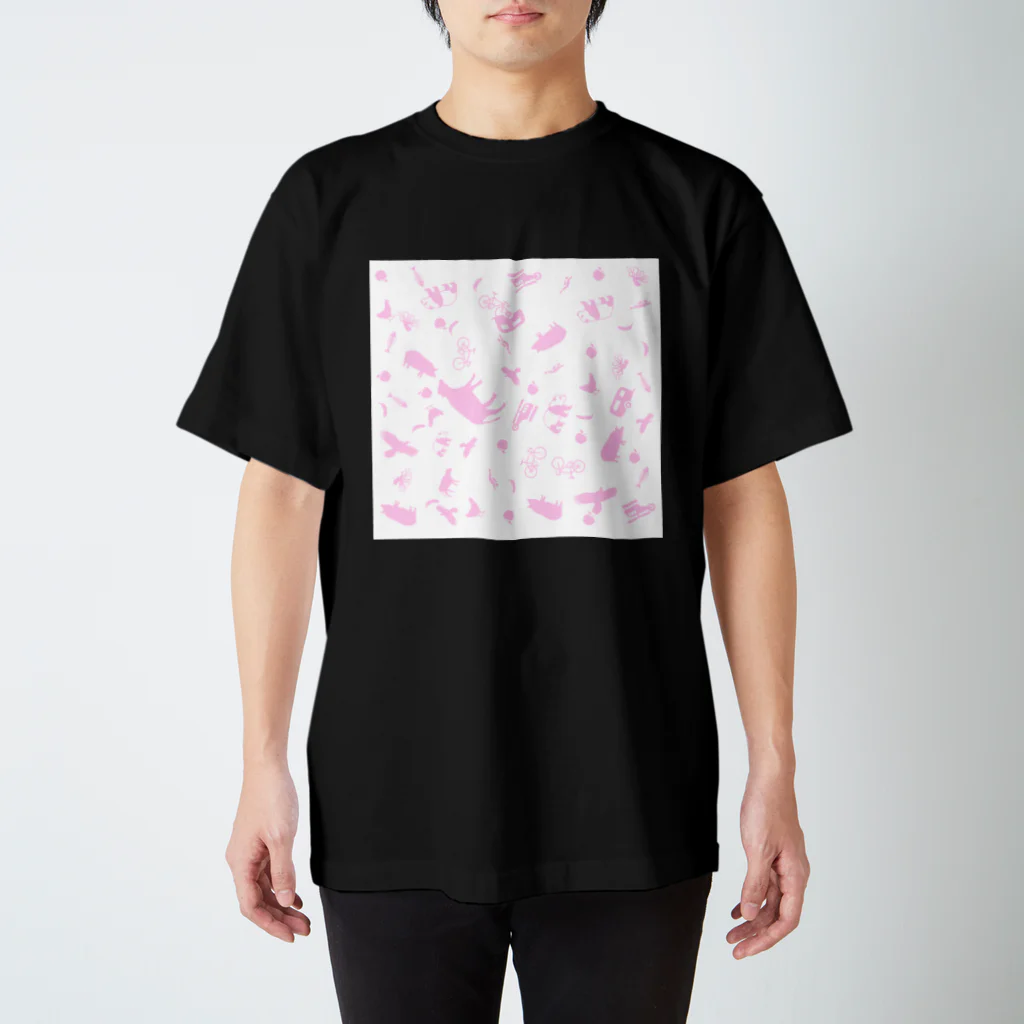 鯖いTシャツ屋さんのポップサイン動物台風 Regular Fit T-Shirt