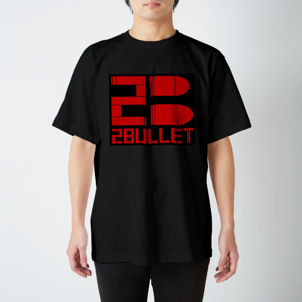 2Bulletの2Bullet "Red&Black" スタンダードTシャツ