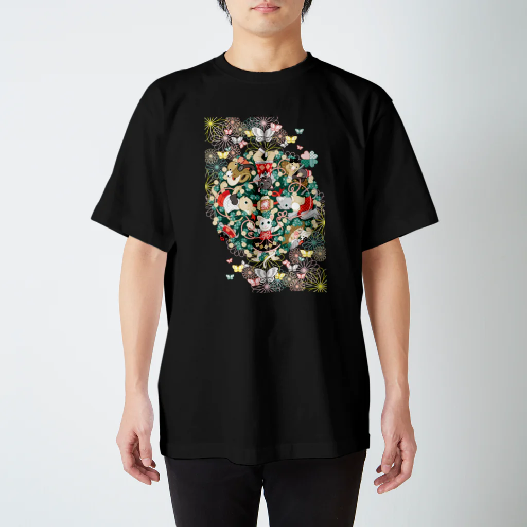 ねことりむし★CAT BIRD INSECTの幸せコレクション（Happy Collection） スタンダードTシャツ